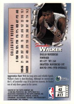 1996-97 Finest #42 Samaki Walker Back