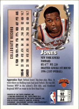 1996-97 Finest #92 Dontae' Jones Back