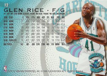 1996-97 Fleer #12 Glen Rice Back