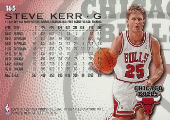 1996-97 Fleer #165 Steve Kerr Back