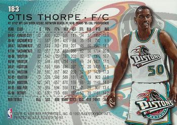 1996-97 Fleer #183 Otis Thorpe Back