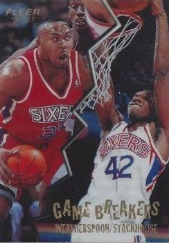 1996-97 Fleer - Game Breakers #11 Jerry Stackhouse / Clarence Weatherspoon Front