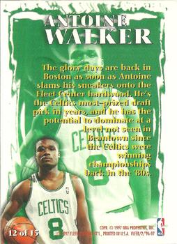 1996-97 Fleer - Rookie Sensations #12 Antoine Walker Back
