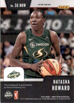 2020 Panini Prizm WNBA - Signatures Silver #SG-NHW Natasha Howard Back