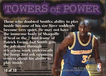 1996-97 Fleer - Towers of Power #10 Joe Smith Back