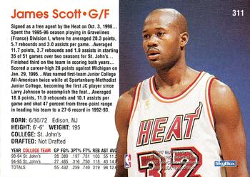 1996-97 Hoops #311 James Scott Back