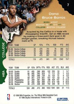 1996-97 Hoops #7 Dana Barros Back