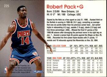 1996-97 Hoops #225 Robert Pack Back