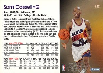 1996-97 Hoops #232 Sam Cassell Back