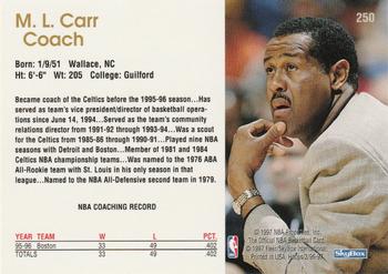 1996-97 Hoops #250 M.L. Carr Back