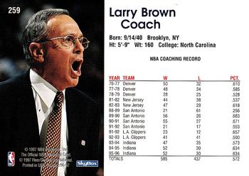 1996-97 Hoops #259 Larry Brown Back