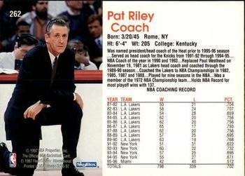1996-97 Hoops #262 Pat Riley Back