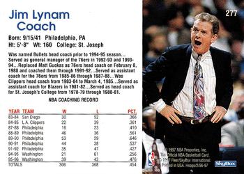 1996-97 Hoops #277 Jim Lynam Back