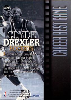 1996-97 Hoops #329 Clyde Drexler Back
