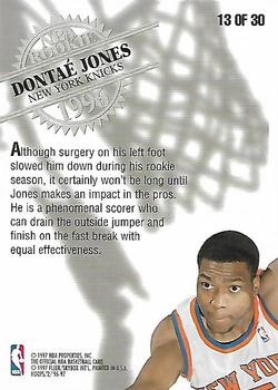 1996-97 Hoops - Rookies #13 Dontae' Jones Back