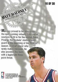 1996-97 Hoops - Rookies #16 Matt Maloney Back