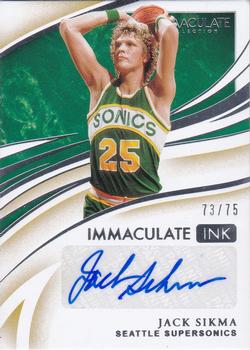 2019-20 Panini Immaculate Collection - Immaculate Ink #II-JSK Jack Sikma Front