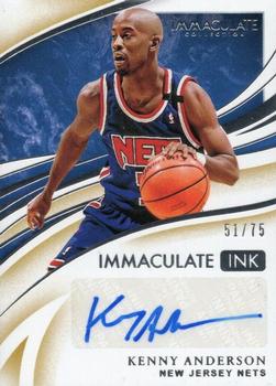 2019-20 Panini Immaculate Collection - Immaculate Ink #II-KAN Kenny Anderson Front