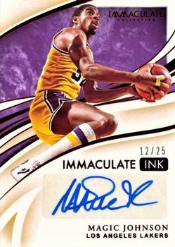 2019-20 Panini Immaculate Collection - Immaculate Ink Red #II-MJN Magic Johnson Front
