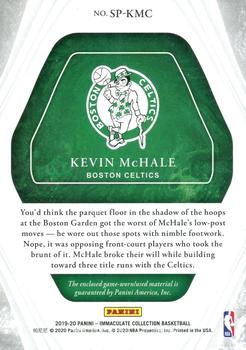 2019-20 Panini Immaculate Collection - Sneak Peek - Tongue Logo #SP-KMC Kevin McHale Back