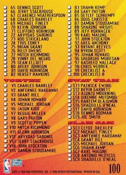 1996-97 SkyBox Z-Force #100 Checklist Back