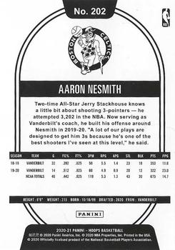 2020-21 Hoops #202 Aaron Nesmith Back