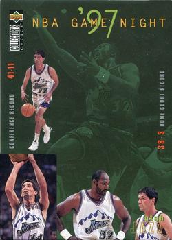 1997-98 Collector's Choice - NBA Game Night 3x5 #GN1 Utah Jazz Front