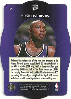 1996 SPx #42 Mitch Richmond  Back