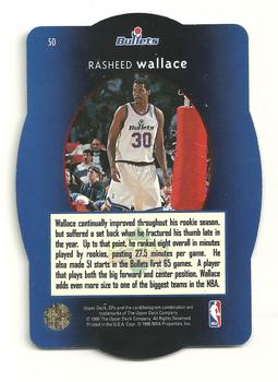 1996 SPx #50 Rasheed Wallace  Back