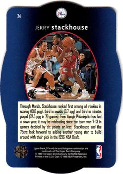 1996 SPx #36 Jerry Stackhouse  Back