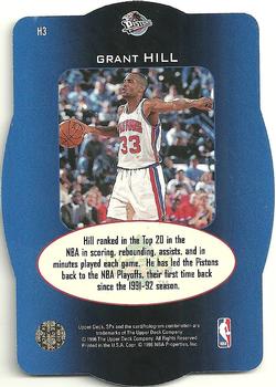 1996 SPx - Holoview Heroes #H3 Grant Hill Back
