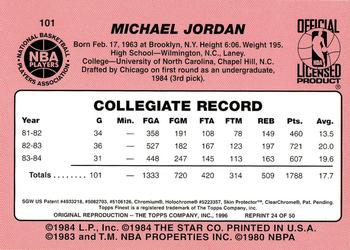 1996-97 Stadium Club - Finest Reprints #24 Michael Jordan Back