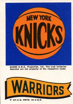 1973-74 Topps - Team Stickers #NNO New York Knicks / Warriors Front