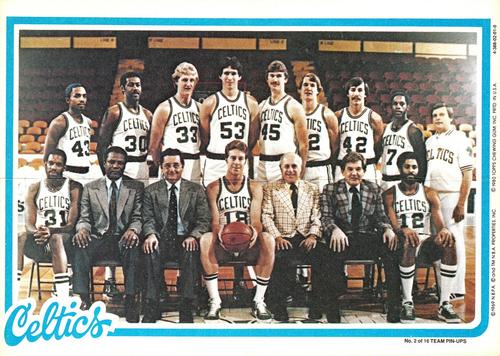 1980-81 Topps - Team Posters #2 Boston Celtics Front