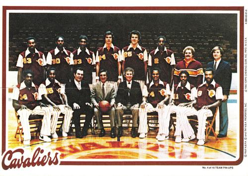 1980-81 Topps - Team Posters #4 Cleveland Cavaliers Front