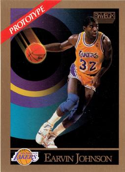 1990-91 SkyBox - Prototypes #138 Earvin Johnson Front