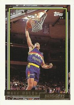 1992-93 Topps - Gold #154 Mark Macon Front