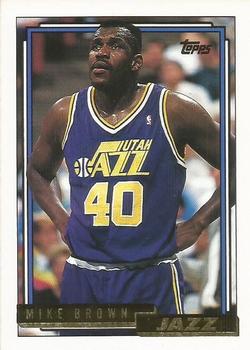 1992-93 Topps - Gold #177 Mike Brown Front