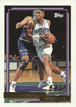 1992-93 Topps - Gold #393 Alonzo Mourning Front