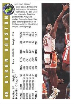 1992 Classic Draft Picks - Gold #48 Byron Houston Back