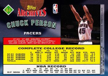 1992-93 Topps Archives - Gold #84 Chuck Person Back