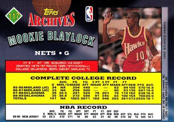 1992-93 Topps Archives - Gold #117 Mookie Blaylock Back