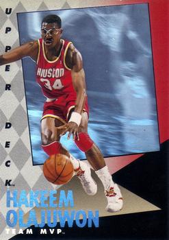 1992-93 Upper Deck MVP Holograms #10 Hakeem Olajuwon Front