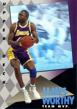 1992-93 Upper Deck MVP Holograms #13 James Worthy Front