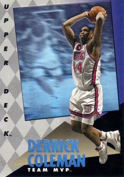 1992-93 Upper Deck MVP Holograms #17 Derrick Coleman Front