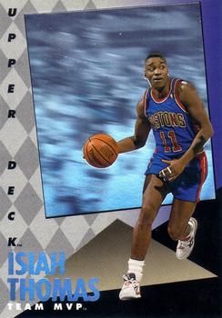 1992-93 Upper Deck MVP Holograms #8 Isiah Thomas Front
