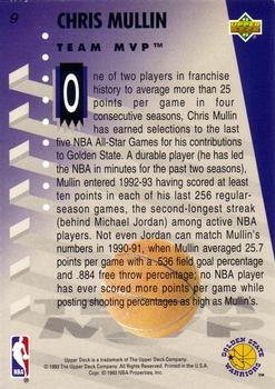 1992-93 Upper Deck MVP Holograms #9 Chris Mullin Back