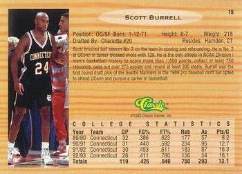 1993 Classic Draft Picks - Gold #19 Scott Burrell Back