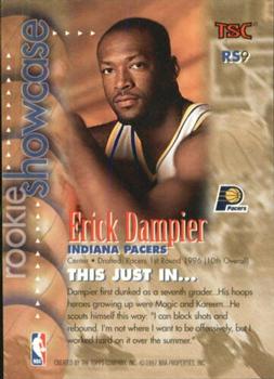 1996-97 Stadium Club - Rookie Showcase #RS9 Erick Dampier Back