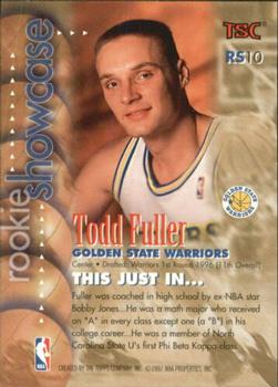 1996-97 Stadium Club - Rookie Showcase #RS10 Todd Fuller Back